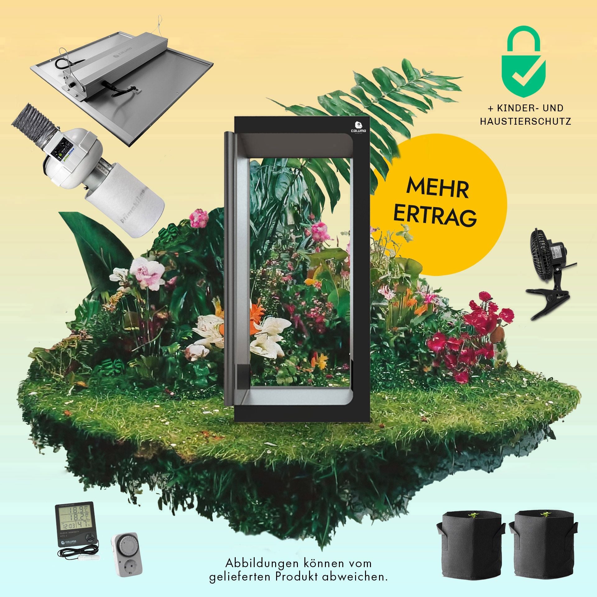 Caluma Set - 2 Plants Plus Premium (80 x 80 cm, 240 W)